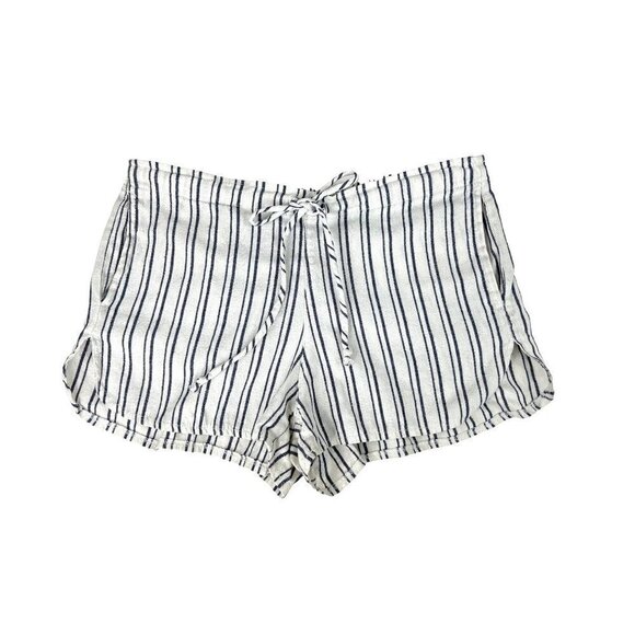 Brandy Melville Striped Wool Blend Elastic Waist Shorts Size O/S - Picture 3 of 8